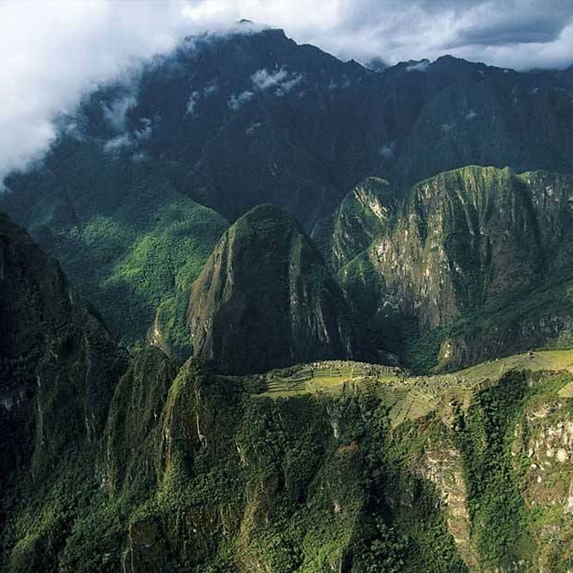 above, Machu Picchu, Peru