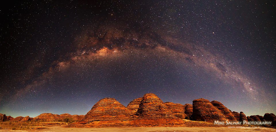 Ancient Arches – Milkyway Panorama by Mike Salway