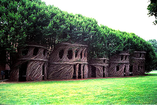 trees, Patrick Dougherty’s Mind-Blowing Nest Houses Made of Living Trees