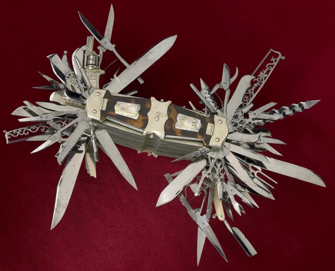 human ingen, new, via gary 10 years before Swiss army knives went into production around 1890, John S. Holler created this beast of a multi-tool…