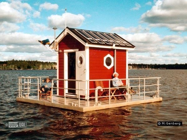 Utter Inn, Västerås, Sweden, A hotel with only one guest room, complete with a bedroom below the water with windows for watching marine life.