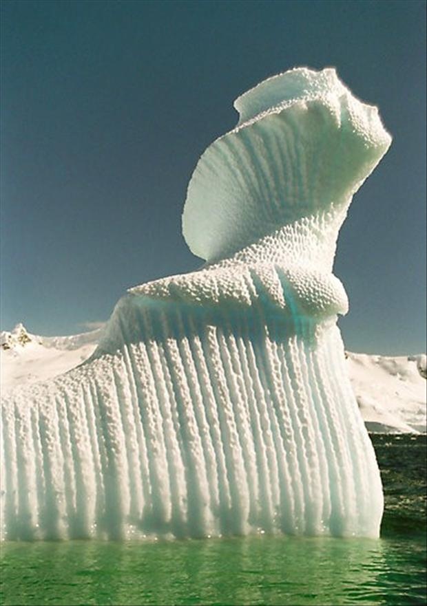 Spiral Iceberg in Antarctica