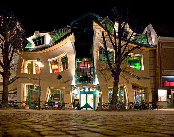 Krzywy Domek (Crooked House) in Sopot, Poland