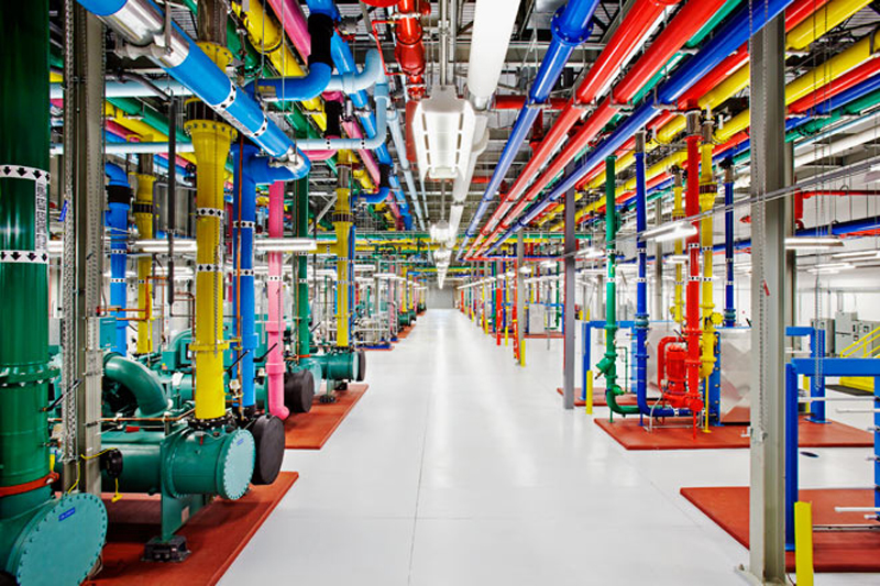 Inside one of Google’s data centers.