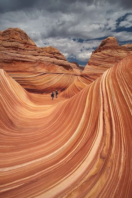 The Wave, Coyote Buttes area, on the border between Utah and Arizona.  Utah