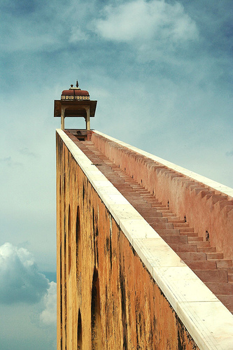 Stairs to Samrat Yantra, Jantar Mantar, India