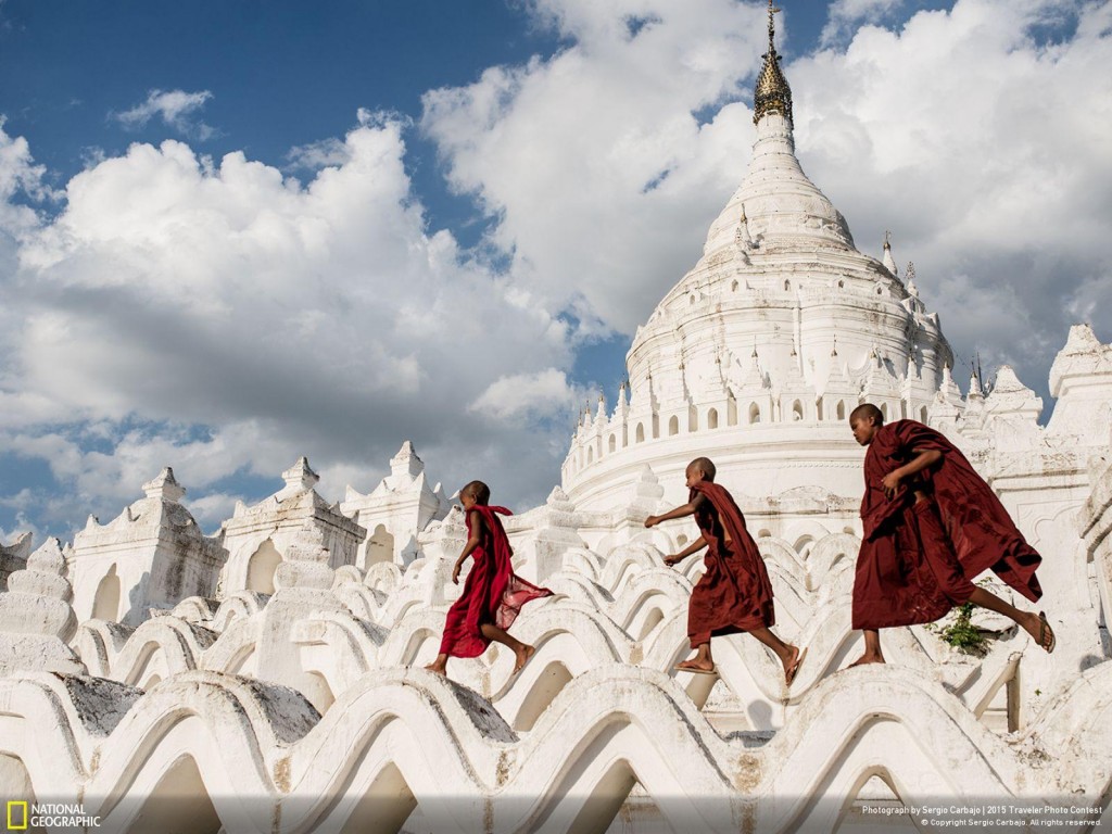 Myanmar, aka Burma, temple by Sergio Carbajo via National Geographic.